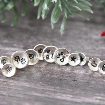 Christmas Earrings Sterling Silver Stocking Filler