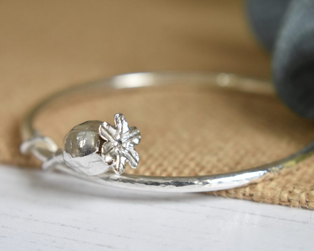 Poppy Seed Head Bangle Nature Botanical - Image 6